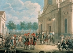 Anonymous - Catherine II on the Staircase of the Kazan Cathedral, Greeted by the Clergy on the day of her accession to the Throne on 28 June