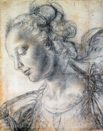Verrocchio, Andrea del - Head of a Woman