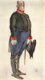Kardovsky, Dmitri Nikolayevich - The Mayor. Illustration for comedy The Government Inspector by N. Gogol