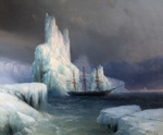Aivazovsky, Ivan Konstantinovich - Icebergs in Antarctica