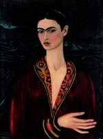 Kahlo, Frida - Self-Portrait Wearing a Velvet Dress