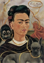 Kahlo, Frida - Self-Portrait with Small Monkey