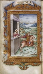 Majorana, Cristoforo - Phaedra gazing on Hippolytus (Illustration for The Heroides by Ovid)