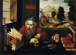 Cleve, Joos van - Saint Jerome in his Cell