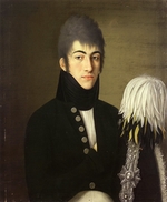 Anonymous - Portrait of the Officer of the Chevalier Guard Alexis Okhotnikov