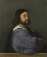 Titian - A Man with a Quilted Sleeve (Gerolamo (?) Barbarigo)