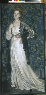 Golovin, Alexander Yakovlevich - Portrait of Marina Makovskaya