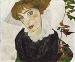 Schiele, Egon - Portrait of Wally Neuzil