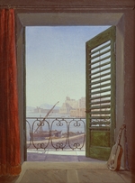 Carus, Carl Gustav - Balcony Room with a View of the Bay of Naples