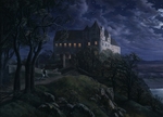 Oehme, Ernst Ferdinand - Castle Scharfenberg at Night