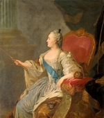 Rokotov, Fyodor Stepanovich - Portrait of Empress Catherine II (1729-1796)