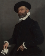 Moroni, Giovan Battista - Portrait of a Man holding a Letter (L'Avvocato)