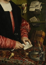 Holbein, Hans, the Younger - The Merchant Georg Gisze (Detail)