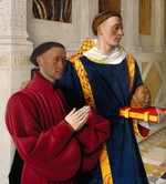 Fouquet, Jean - Étienne Chevalier with Saint Stephen