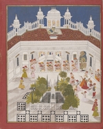 Anonymous - Maharana Ari Singh worshipping in his palace