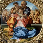 Buonarroti, Michelangelo - The Holy Family (The Doni Tondo)