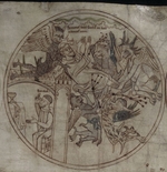 Anonymous - Demons attack Guthlac (Manuscript The life of Saint Guthlac)