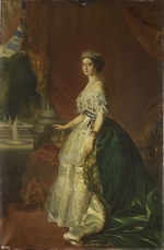 Winterhalter, Franz Xavier - Portrait of Eugénie de Montijo (1826-1920), Empress of the French