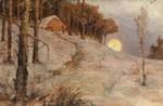 Klever, Juli Julievich (Julius) von, the Elder - Winter Forest In A Rays Of Evening Sun