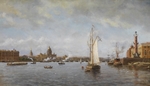 Beggrov, Alexander Karlovich - View of the Neva at the Vasilyevsky Island