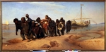 Repin, Ilya Yefimovich - Barge Haulers on the Volga