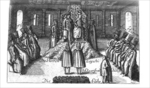 Anonymous - Audience with Ivan V, Peter I and Sophia Alekseyevna (from Georg Adam Schleissing Derer beyden Czaaren in Reussland...)