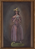 Sudeykin, Sergei Yurievich - Woman in purple (Olga Glebova-Sudeikina)