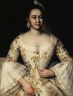 Vishnyakov, Ivan Yakovlevich - Portrait of Stepanida Yakovleva (1738-1781)