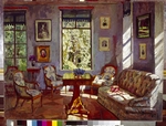 Zhukovsky, Stanislav Yulianovich - The sitting room in the Manor House Rozhdestveno