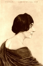 Orlik, Emil - Portrait of Wanda Landowska (1879-1959)