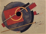 Lissitzky, El - Study for a poster