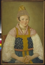 Anonymous - Portrait of a Merchant Woman in Kokoshnik Kabluchok