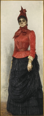 Repin, Ilya Yefimovich - Portrait of Baroness Varvara Ikskul von Hildenbandt (1850-1928)