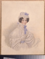 Briullov, Karl Pavlovich - Portrait of Anna Borisovna Bakunina (1802-1835)