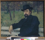 Nesterov, Mikhail Vasilyevich - Portrait of the painter Nikolai Alexandrovich Yaroshenko (1846-1898)