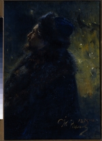 Repin, Ilya Yefimovich - Sadko. Portrait of the artist Viktor Vasnetsov (1848-1926)