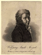 Tardieu, Pierre Alexandre - Portrait of the composer Wolfgang Amadeus Mozart (1756-1791)