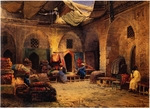 Makovsky, Konstantin Yegorovich - The Carpet Shop in Cairo