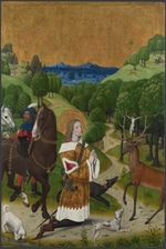 Master of the Life of the Virgin, (Workshop) - The Conversion of Saint Hubert. Shutter from the Werden Altarpiece