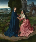 Master of 1518, (Workshop) - The Visitation of the Virgin to Saint Elizabeth. Panel from an Altarpiece