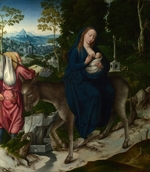 Master of 1518, (Workshop) - The Flight into Egypt. Panel from an Altarpiece