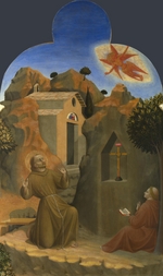 Sassetta - The Stigmatisation of Saint Francis (From Borgo del Santo Sepolcro Altarpiece)