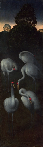 Memling, Hans - Cranes (The reverse of a Panel from a Triptych)
