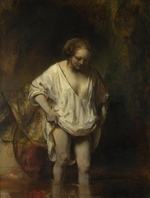 Rembrandt van Rhijn - A Woman bathing in a Stream (Hendrickje Stoffels)