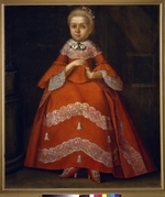 Berezin, Ivan Kozmich - Portrait of Yekaterina Nikolayevna Tishinina as child