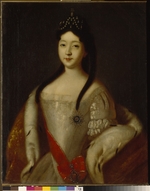 Caravaque, Louis - Portrait of the Tsesarevna Anna Petrovna of Russia (1708-1728), the daughter of Emperor Peter I of Russia