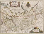 Massa, Isaac Abrahamsz. - Map of Northern Russia (From: Partes Septentrionalis et Orientalis)