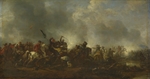 Wouwerman, Philips - Cavalry attacking Infantry