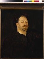 Serov, Valentin Alexandrovich - Portrait of the opera singer Francesco Tamagno (1850-1905)