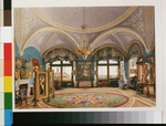 Ukhtomsky, Konstantin Andreyevich - Interiors of the Winter Palace. The Corner Drawing Room of Emperor Nicholas I